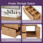 Meuble-lavabo double vasque de 150,6 cm (59,3 po) avec comptoir en résine SMC, armoire en MDF, fixation murale