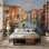 Adhésif mural gondoles amovibles Venice