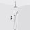 Metro 2-3 Way Thermostatic Trim Complete Shower Set - Ceiling Mount - 8" Brass