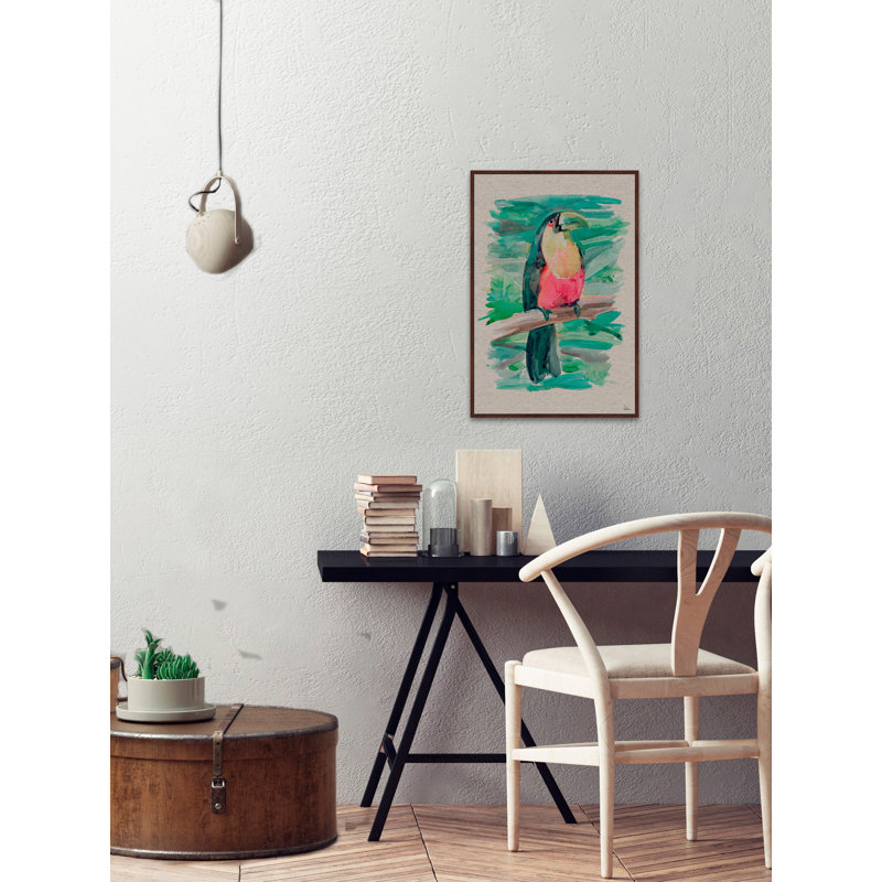 «Hello Toucan» par Julia Posokhova, reproduction d'art sur toile, H 36 po x l 24 po x P 1,5 po