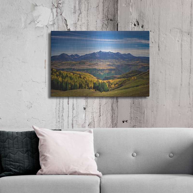 «Wilson Mesa Autumn» par Rick Berk, art mural en métal, H 24 po x l 36 po