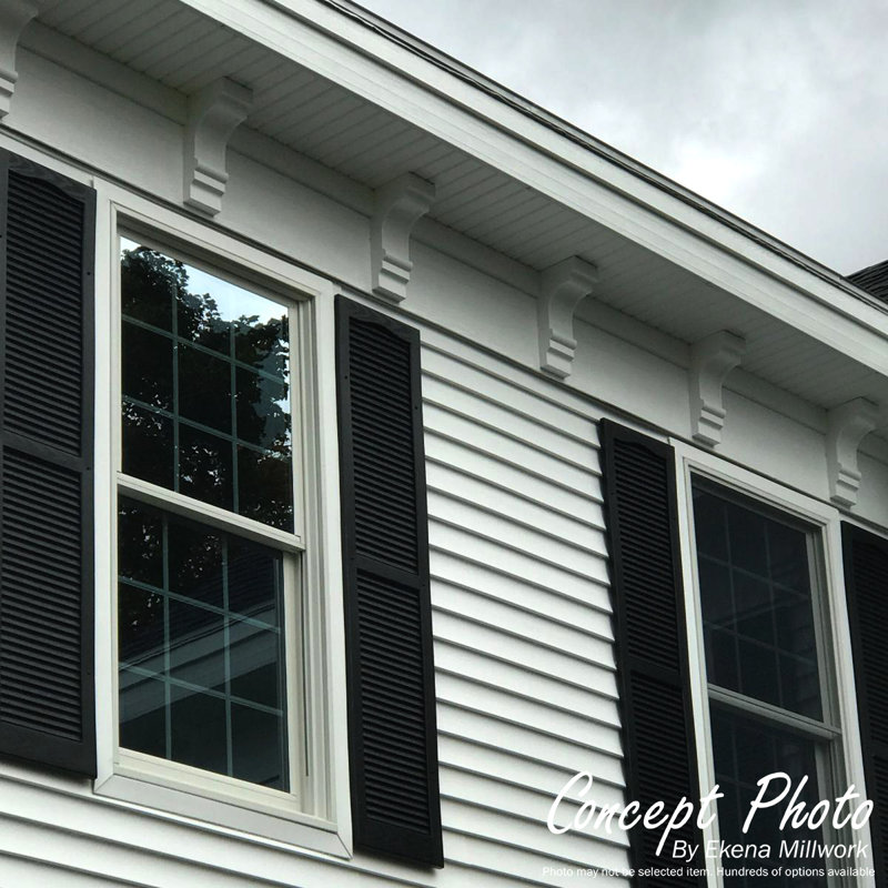 Endurathane Alexandria Corbel, 3"W x 1 5/8"D x 4 3/8"H, Factory Primed