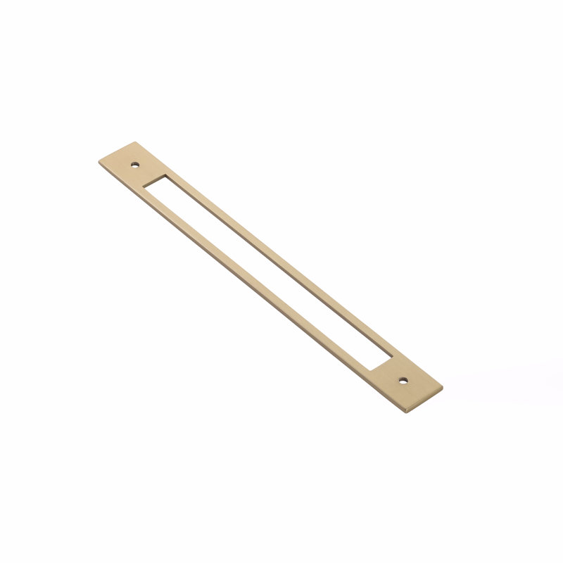 Emtek Modern Backplate Backplate for Cabinet/Drawer Pull, 6.25" H x 1" W, Satin Brass