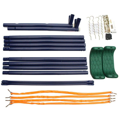 Ensemble de balançoires robustes à 2 stations avec structure en A sécuritaire, comprend 2 balançoires à ceinture pour tout-petits et grands enfants