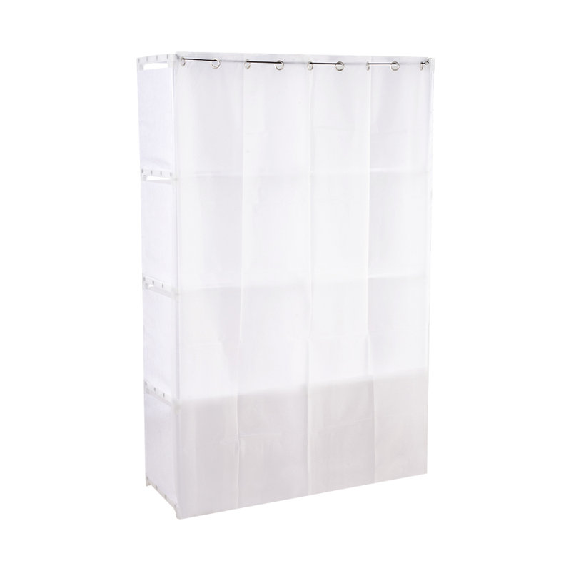 80cm Portable Wardrobe, White