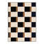 Tapis d'intérieur à carreaux lavable à la machine / brun / noir Liadan-128992207