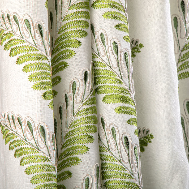 La Menagerie Fougere Emb Fabric, Leaf