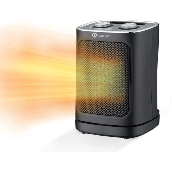 PureMate 1800W Ceramic Tower Fan Heater with Automatic Oscillation ...