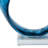 Bixler Statement Twist Sculpture With Crystal Base - Modern Home Decor Accent And Decorative Objects - Ideal Decorations For Living Room, Figurines And Statues - 11.5", Blue-1842899043-1842899045