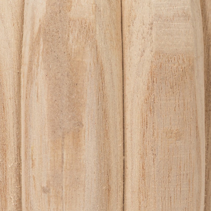 Round Decorative Paulownia Wood Vase