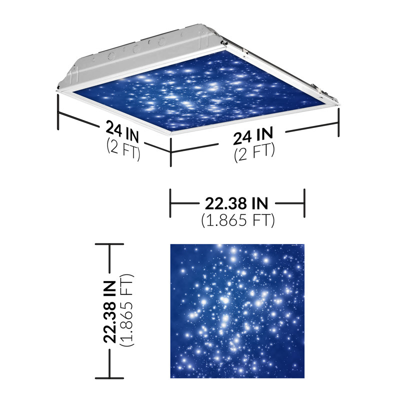 Astronomy Square Fixture Component Ceiling Light