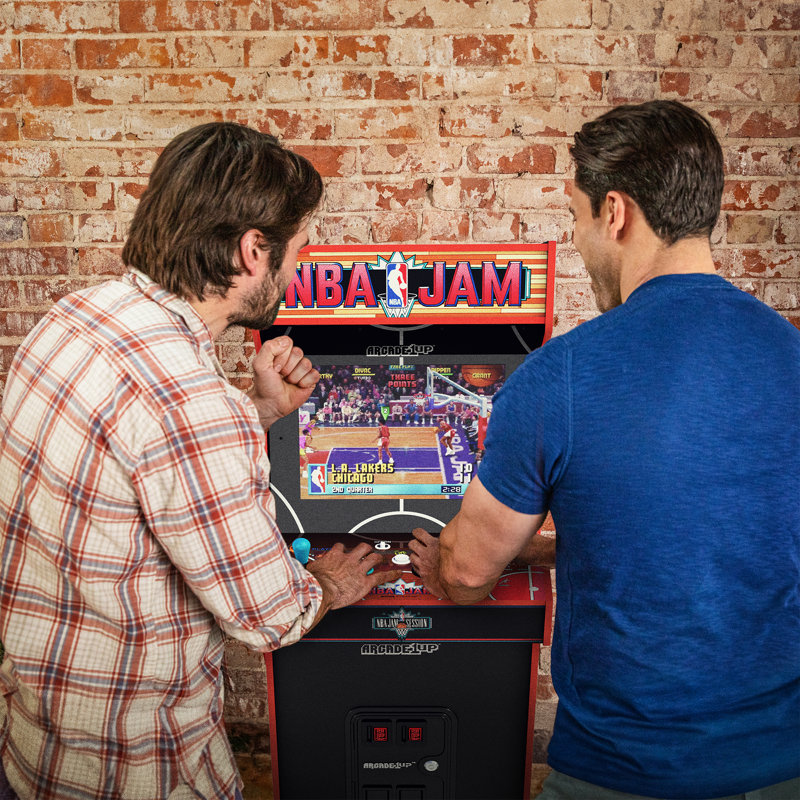 NBA Jam Deluxe 2-Player Hardwood Arcade Machine with Light-Up Marquee