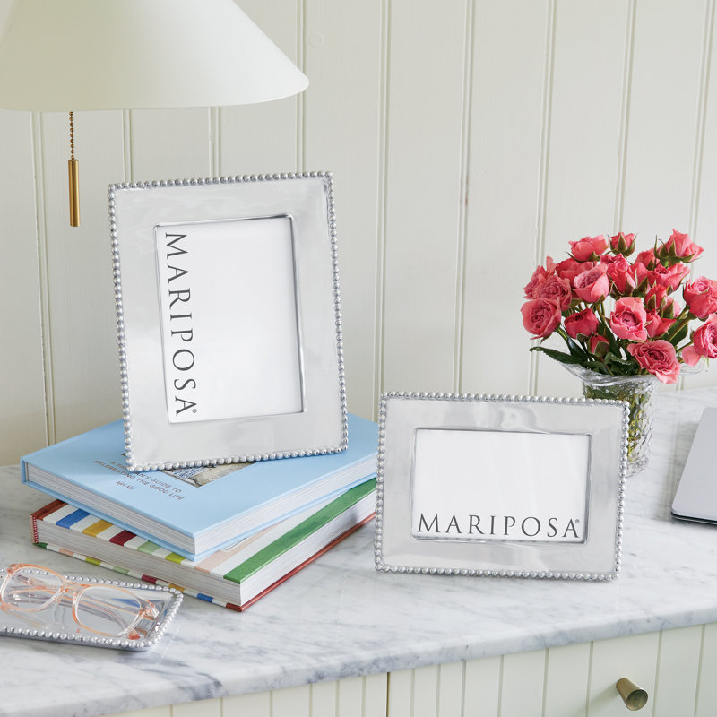 Beaded Rectangle Picture Frame, 7" H x 5" W