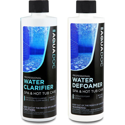 Ensemble de produits chimiques pour spa AquaDoc Spa Clarifier & Anti-mousse Spa