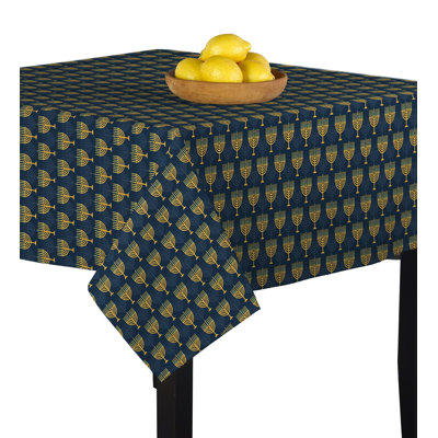 Jadon Geometric Square Hanukkah Tablecloth