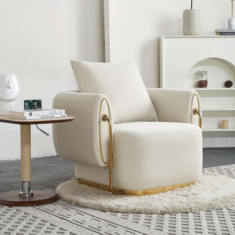 Chaise d'appoint avec accoudoirs l 35,83 po