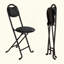 Tabouret pliant 2 pièces avec dossier, tabouret pliant rembourré et rembourré, chaises pliantes portatives pour la cuisine à l'intérieur et à l'extérieur (café, date prévue de livraison: 2025/6/30)