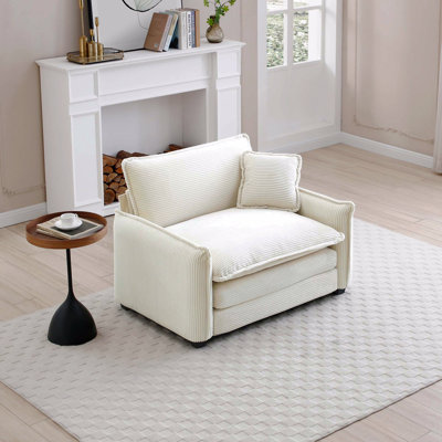 Canapé confortable à assise profonde simple avec un oreiller