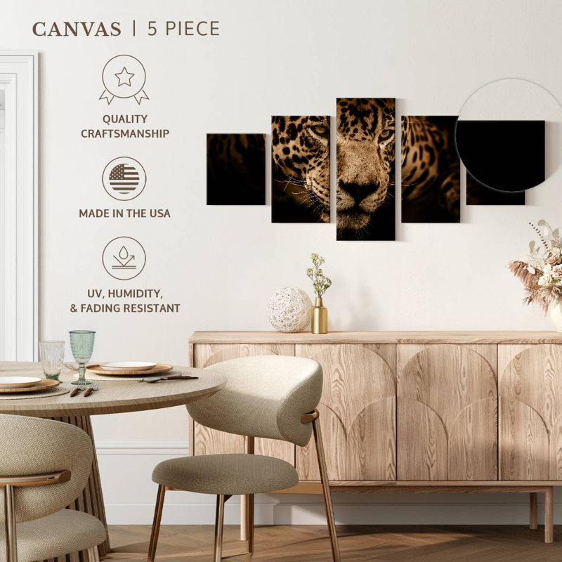 Portrait de jaguar, H 24 po x l 55 po