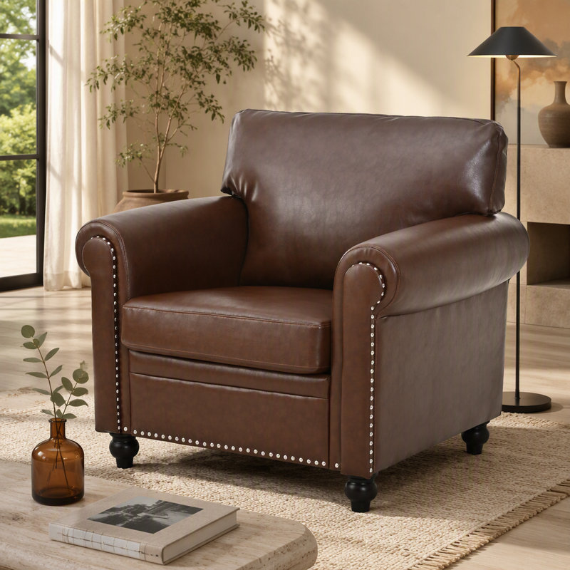 Comfortable 1 Seater Sofa with Sturdy Construction for Relaxation