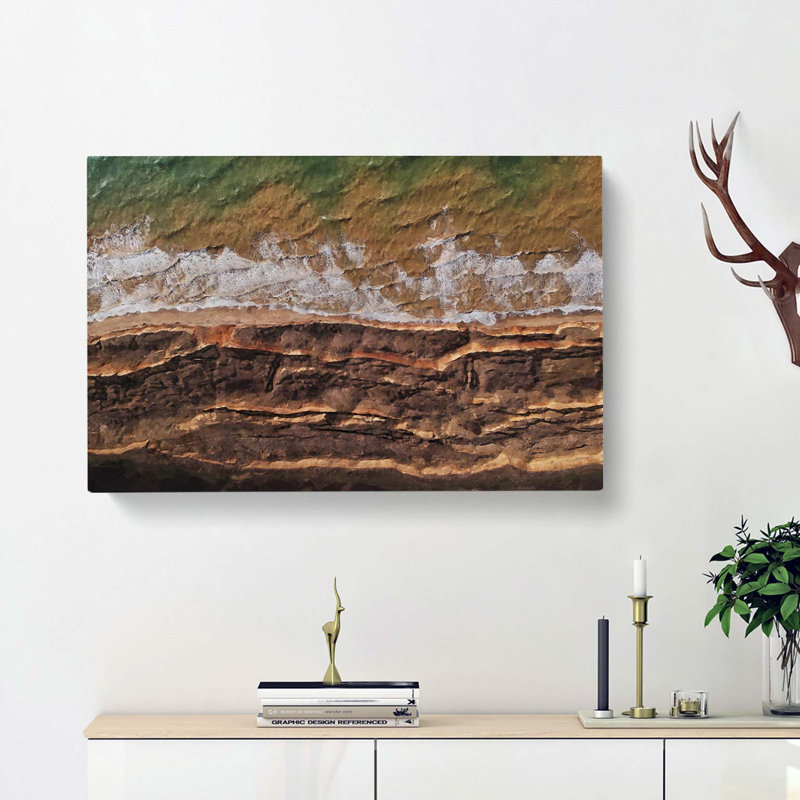 The Earth Tones - Wrapped Canvas Print, 60cm H x 91cm W x 3cm D
