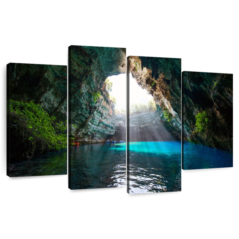 Alvord Melissani Cave, H 32 po x l 52 po