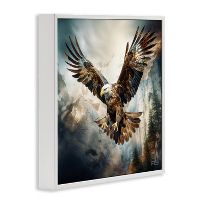 Intense Eagle Spreading Wings Giclee Art by Roozbeh Bahramali