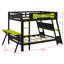 Lit superposé double pour bureau avec ports USB et rangement perforé-1858579418-1858579421