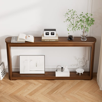 Console 70,1 po Wave avec rangement, canapé étroit pour le couloir, entrée, derrière le canapé