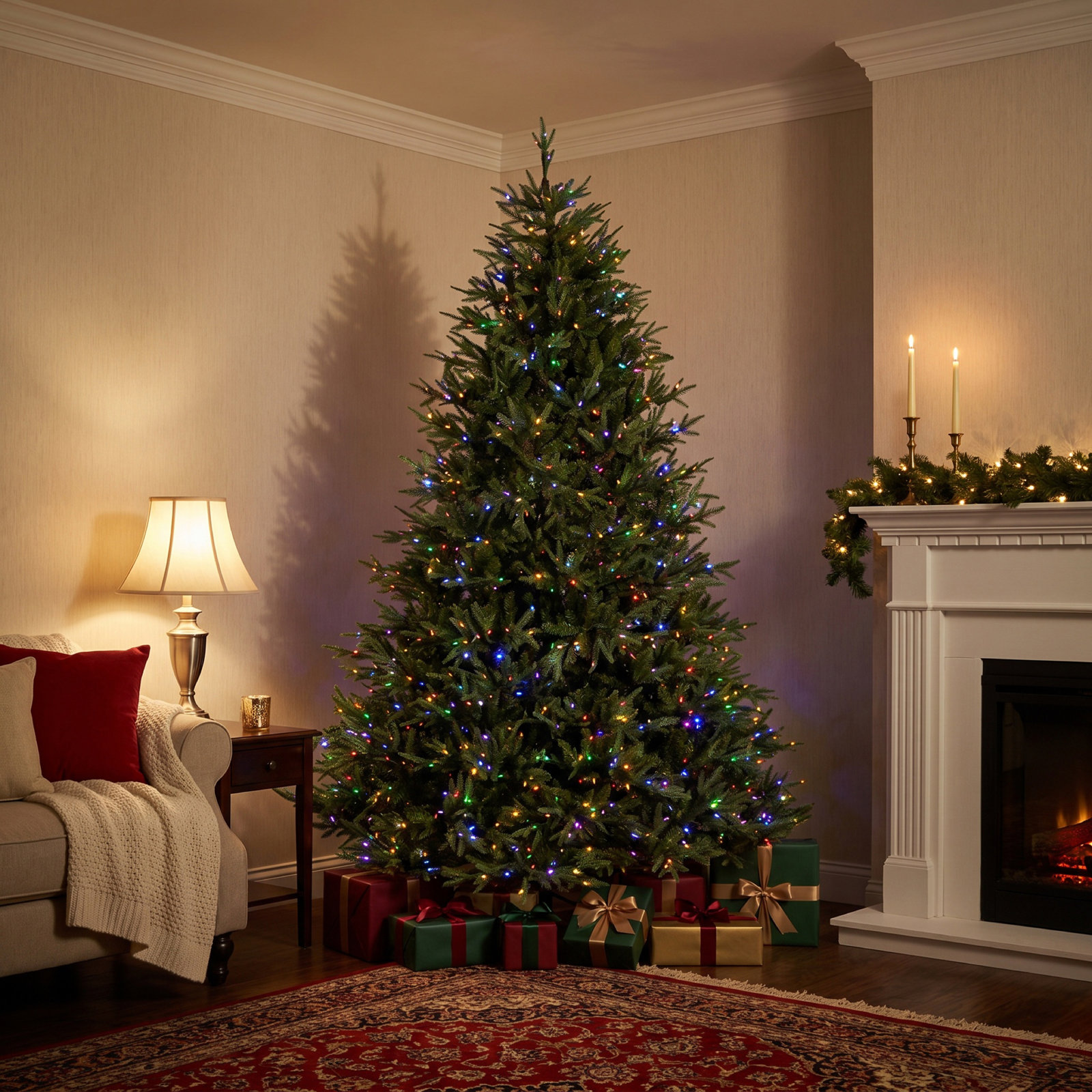 9' Pre-Lit Frasier Grande Garland