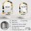Yellow And Grey Geometric Blocks Harmony II - Geometric 3D Shapes Irregular Modern Large Wall Mirror-1551993874