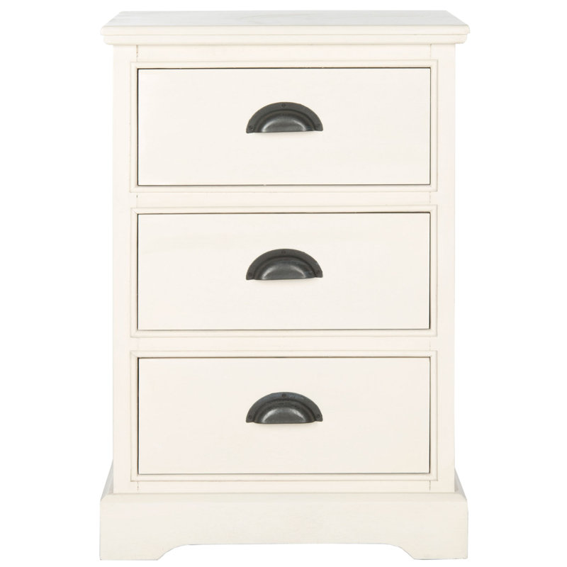 Jonesport 3 - Drawer End Table, White