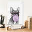 Toile épique Graffiti «Bubble Gum Puppy» par Rachel Nieman, 18 po x 26 po