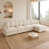 Chenille beige sélectionné