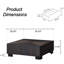 Table basse carrée de 35,4 po Cristyle