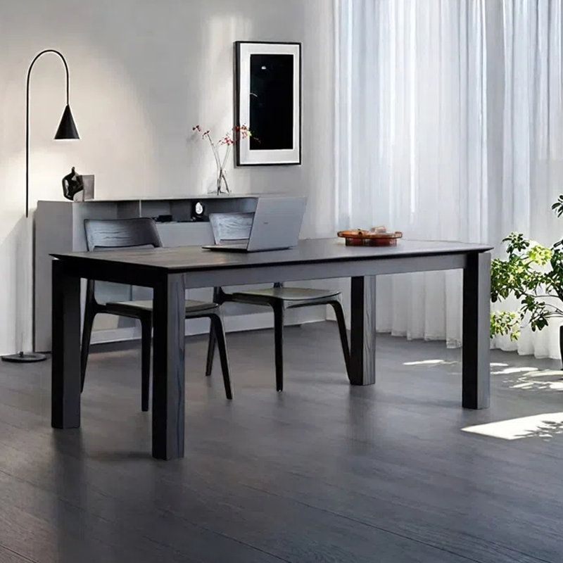 Table de salle à manger rectangulaire ménage, H 29,53 po x L 86,61 po x l 35,43 po