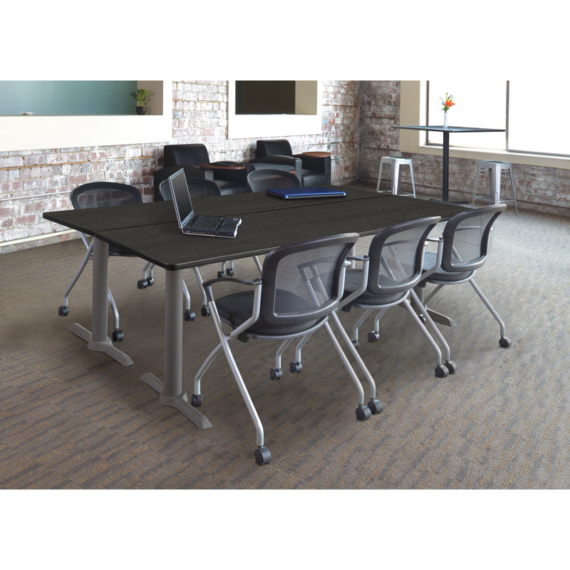 Base et table de formation Cain, Gris, Gris cendré, H 29 po x L 84 po x l 24 po