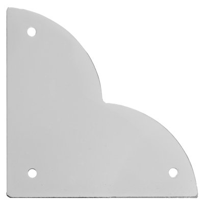 Dritz Home Smooth Quatrefoil Corners, Large, 3 Pack, Nickel