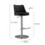 Tabouret pivotant à hauteur réglable-1453656432
