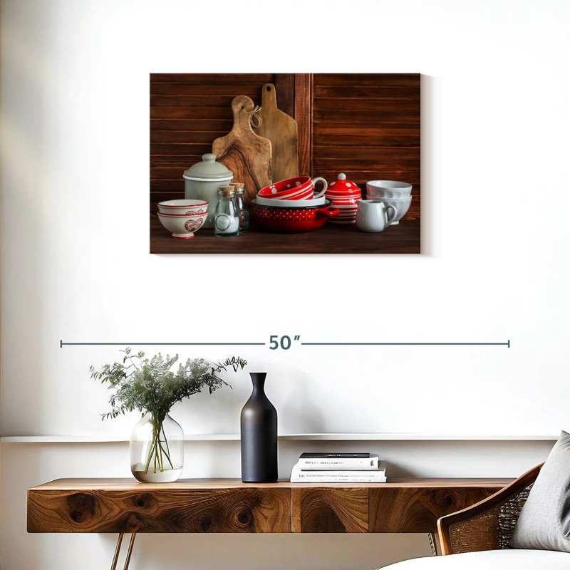 Vaisselle de cuisine rétro Senne, H 20 po x l 30 po