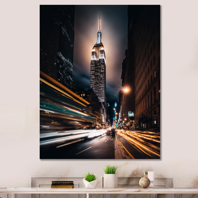 Empire State Building Tilt Shift In The Night Ligh " Empire State Building Tilt Shift In The Night Lights I "