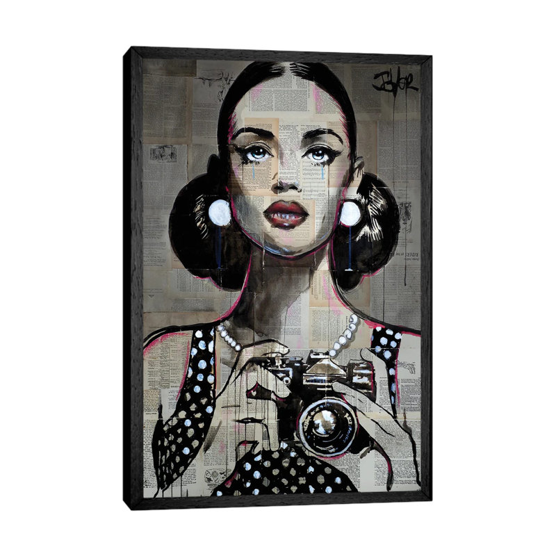 Exposure by Loui Jover - Print on Canvas, 66.04 cm H x 45.72 cm W, Black Framed