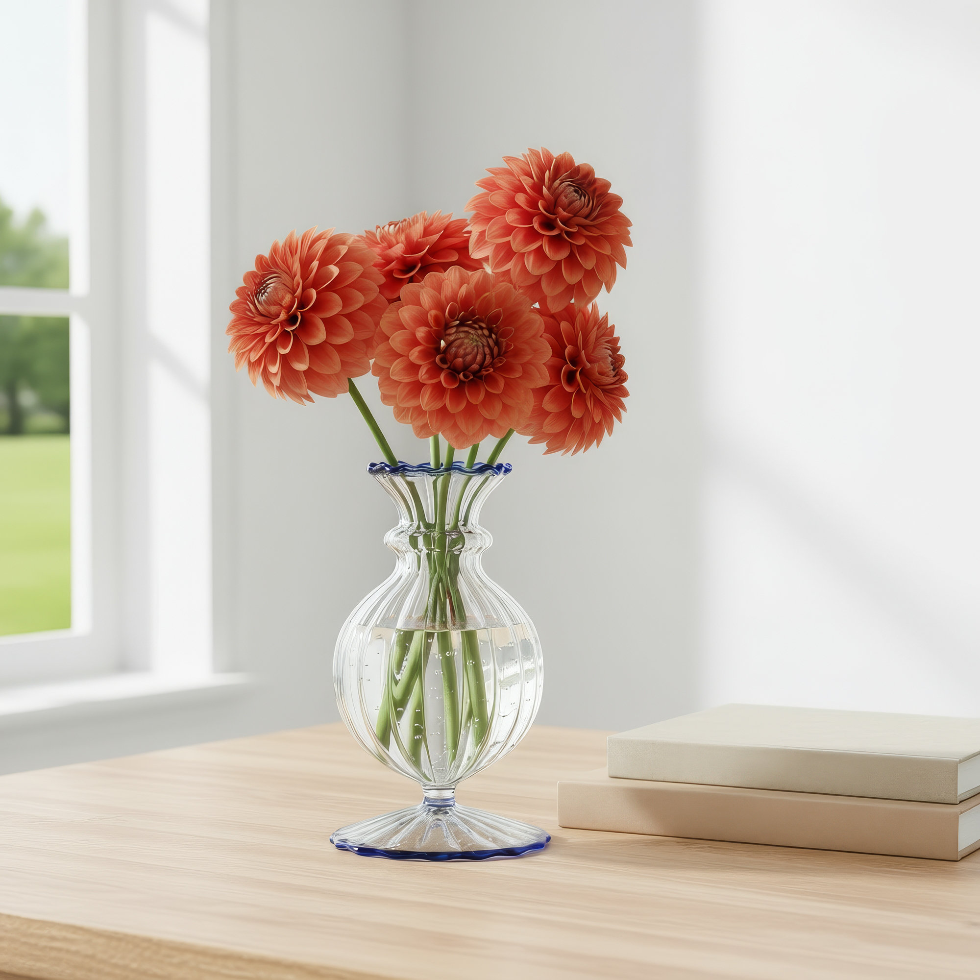 Miss Annie Bud Vase, Blue