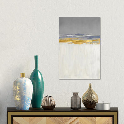 Gold and Silver I - Wall Art Print - Wrapped Canvas