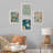 " Flower Market Botanical Collection " 4 - Pieces-97770722-97770723