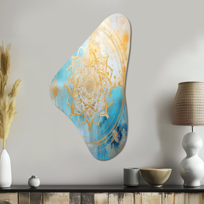 Art mural asymétrique en métal Tazmine - Boho Mandala