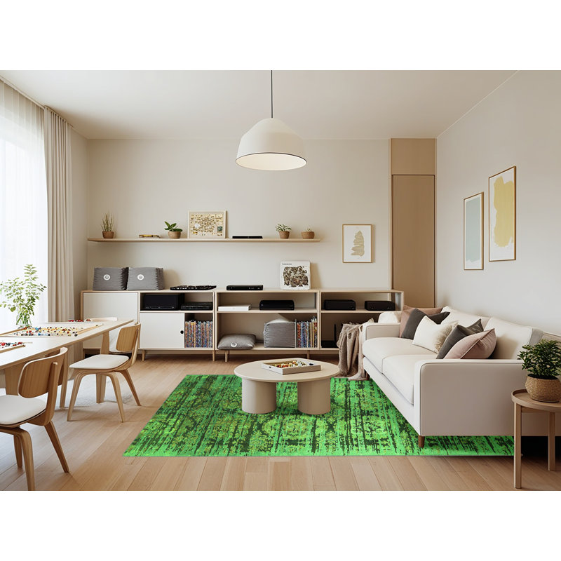 Washable Oriental Indoor Rug, Rectangle 7' x 9'