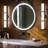 Rosh 24.25-in Black LED CCT Bath Bar with White Glass Shade-108202134