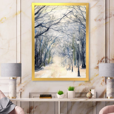 " Alley Of Trees In The Park "
