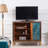 American vintage shoe cabinet side cabinet 9 Pair Shoe Storage Cabinet